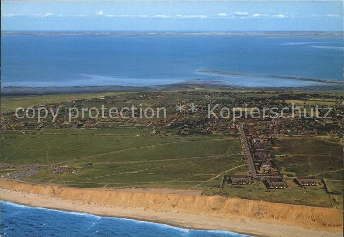 Kampen Sylt Dorf zwischen den Meeren Fliegeraufnahme
