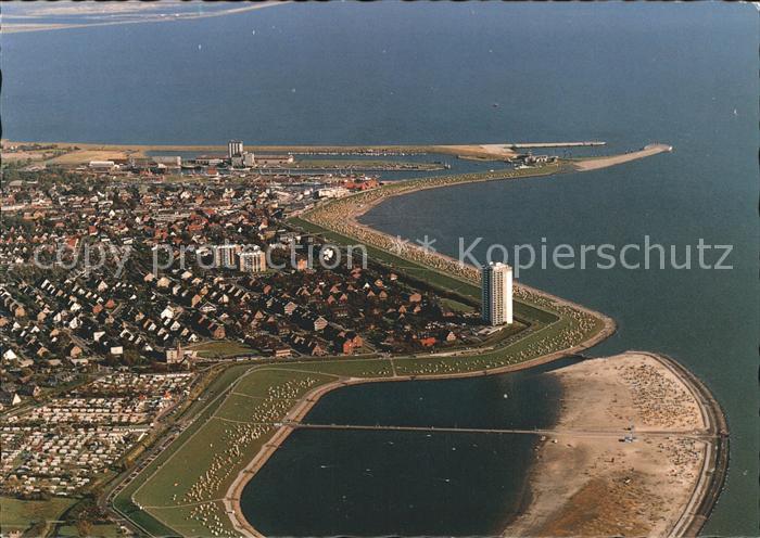 Buesum Nordseebad Perlebucht Fliegeraufnahme