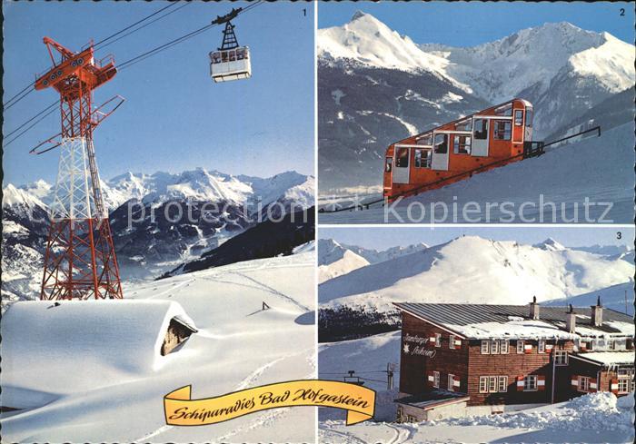 Bad Hofgastein Seilbahn zur Kleinen Scharte Hohe Tauern Bergbahn Schlossalm Wint