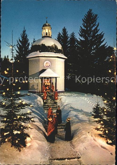 Oberndorf Salzburg Gruber Mohr Gedaechtniskapelle Weihnachtszeit Neujahrskarte