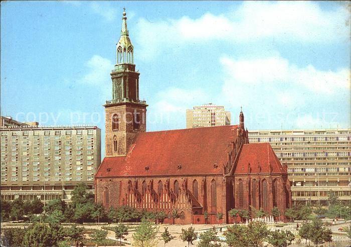 BERLIN  CITY Marienkirche Hauptstadt der DDR
