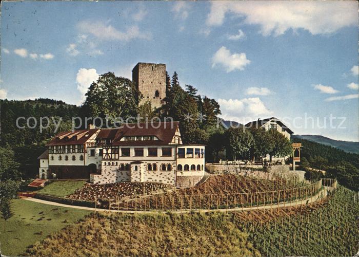 Buehl Baden Burgruine Alt Windeck Burggaststaette