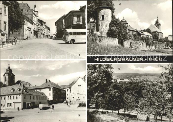 Hildburghausen Karl Marx Strasse Stadtmauer Goetheplatz Stadtberg