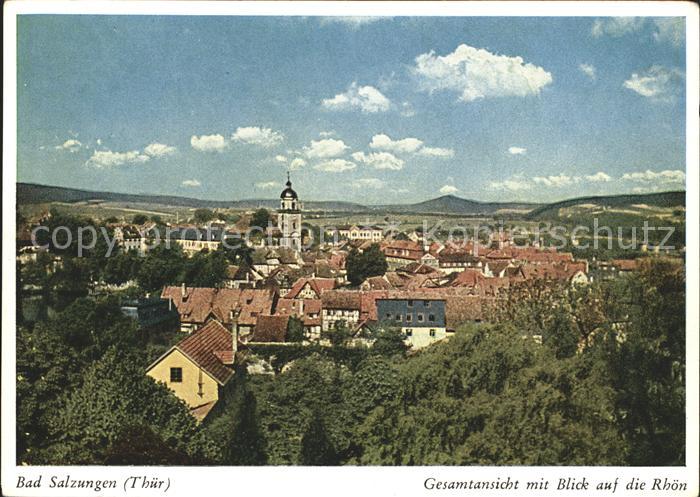 Bad Salzungen Gesamtansicht mit Blick auf die Rhoen