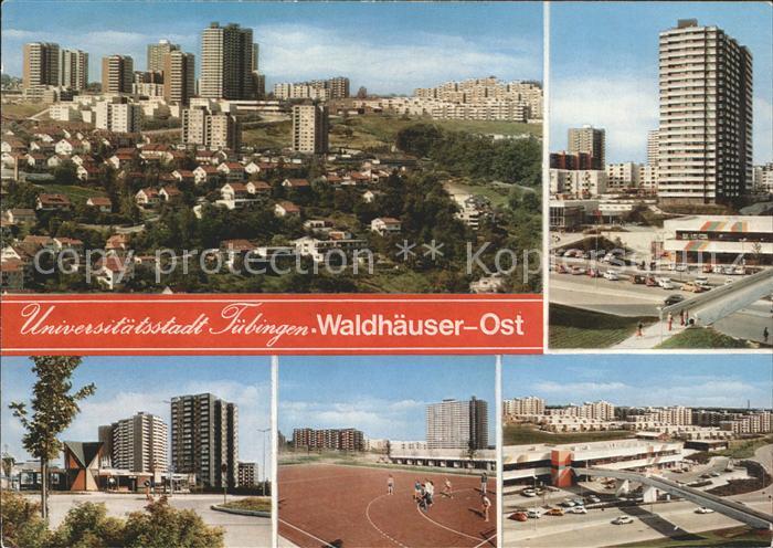 Waldhaeuser-Ost Teilansichten Hochhaus Sportanlagen Universitaetsstadt