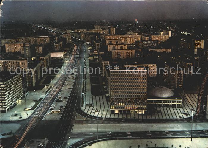 BERLIN  CITY Blick vom Fernsehturm Karl Marx Allee Hauptstadt der DDR