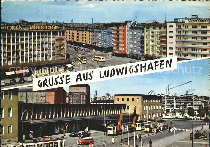 Ludwigshafen Rhein Innenstadt Strassenbahn