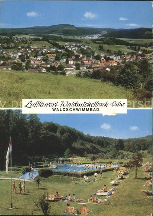 Waldmichelbach Panorama Luftkurort Waldschwimmbad