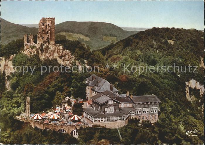 Koenigswinter Hotel Restaurant auf dem Drachenfels Fliegeraufnahme