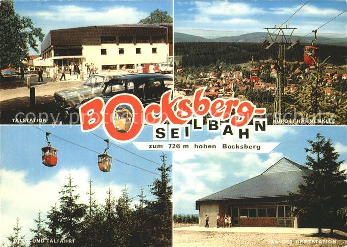 Hahnenklee-Bockswiese Harz Bocksberg Seilbahn Talstation Bergstation Kurort