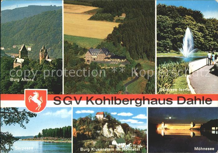 Dahle Altena SGV Hotel Kohlberghaus Burg Seilersee Iserlohn Moehnesee Klustenste