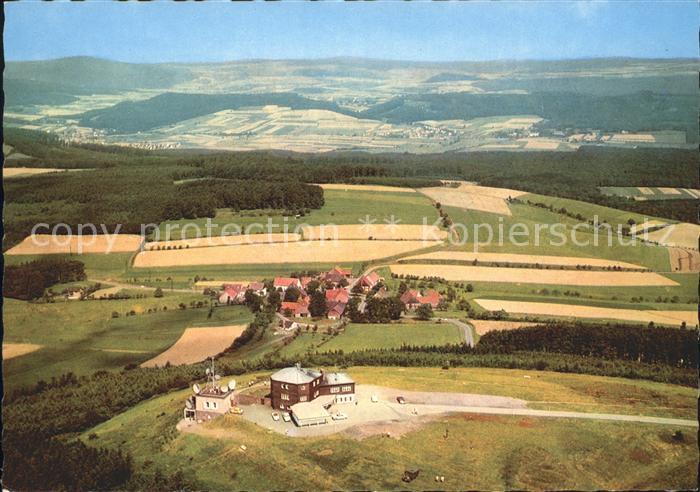 Rischenau Burghotel Gaststaette Koeterberg Fliegeraufnahme