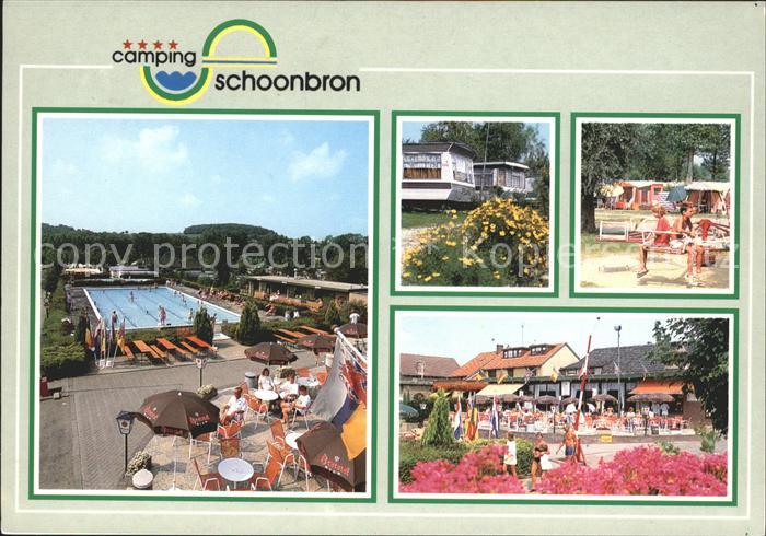 Schin Geul Camping Schoonbron Schwimmbad Terrasse Restaurant Spielplatz