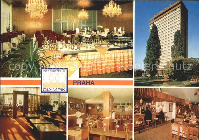 Praha Prahy Prague Interhotel Olympik Buffet Gastraum Bar