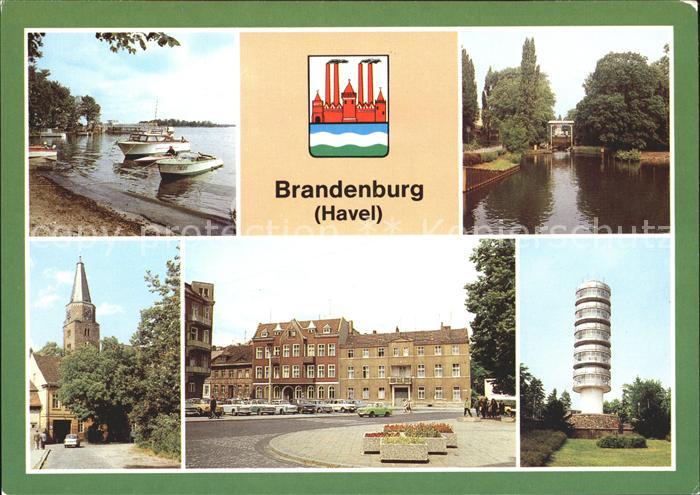Brandenburg Havel An der Malge Schleuse Dom Altstaedter Markt Friedenswarte