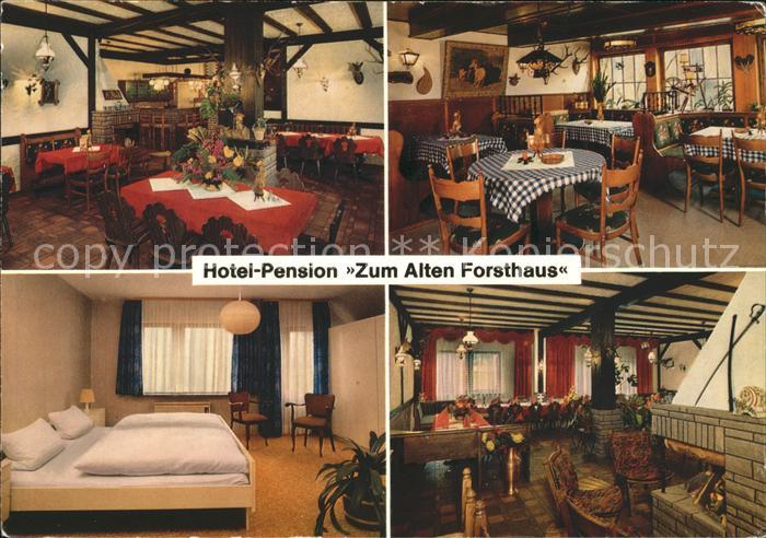 Reinhardswald Hotel Pension Zum Alten Forsthaus Gaststube Kamin Zimmer
