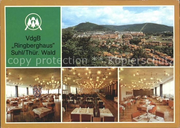 Suhl Thueringer Wald Panorama VdgB Ringberghaus Speisesaal