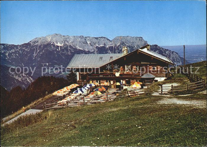 Oberau Berchtesgaden Rossfeld Skihuette Terrasse