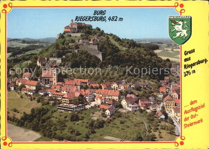 Riegersburg mit Burg Riegersburg Fliegeraufnahme