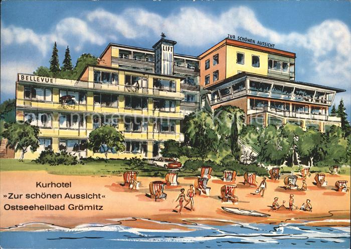 Groemitz Ostseebad Kurhotel Zur schoenen Aussicht Illustration