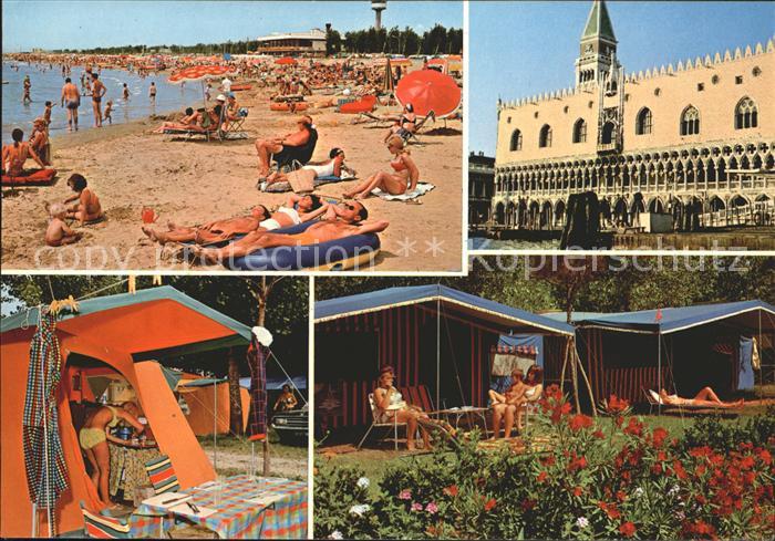 Cavallino Venezia Camping Union Lido Strandpartie Zelte Palazzo