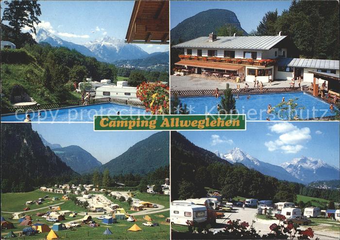 BERCHTESGADEN Bayern Camping Allweglehen Swimmingpool Zeltplatz Caravaning