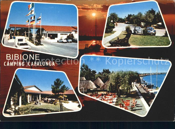 Bibione Camping Capalonga Eingang Restaurant Strandpartie