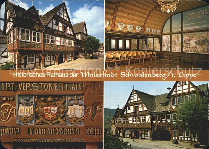 Schwalenberg Historisches Rathaus Verzierungen Anbauten Festsaal
