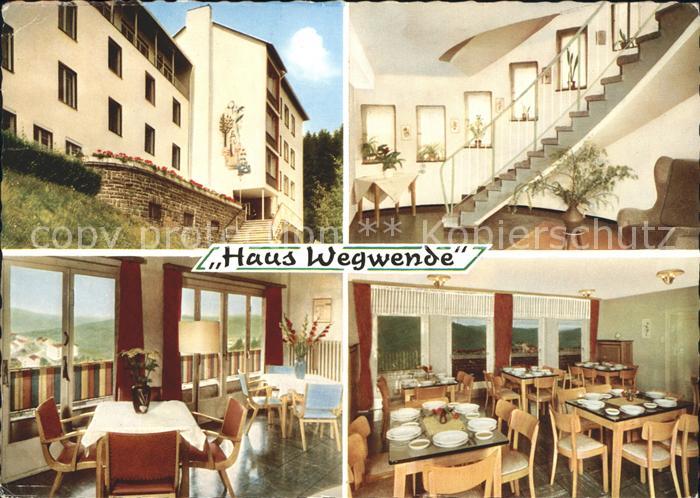 Werdohl Haus Wegwende Treppenaufgang Gastraum