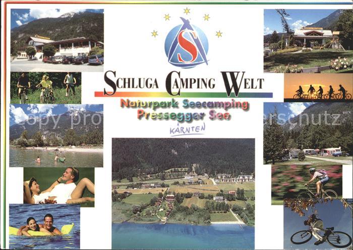 Hermagor Kaernten Schluga Camping Welt Naturpark Seecamping Presseger See