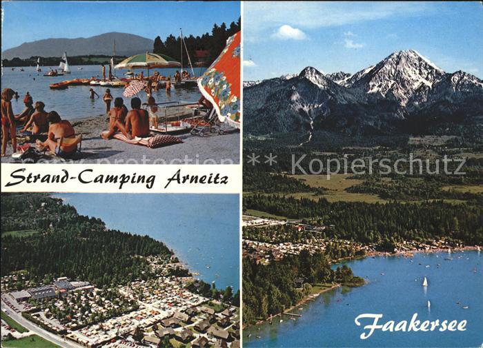 Faakersee Strand Camping Arneit Fliegeraufnahme