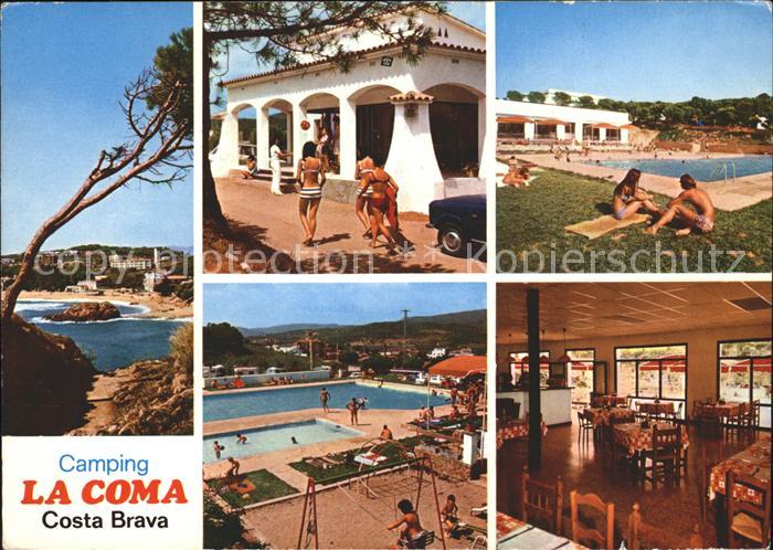 Gerona Camping La Coma Costa Brava Swimmingpool Restaurant Gastraum
