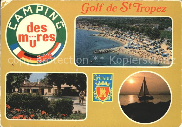 Grimaud Camping des Mures Gold de St Tropez Fliegeraufnahme Bootspartie Restaura