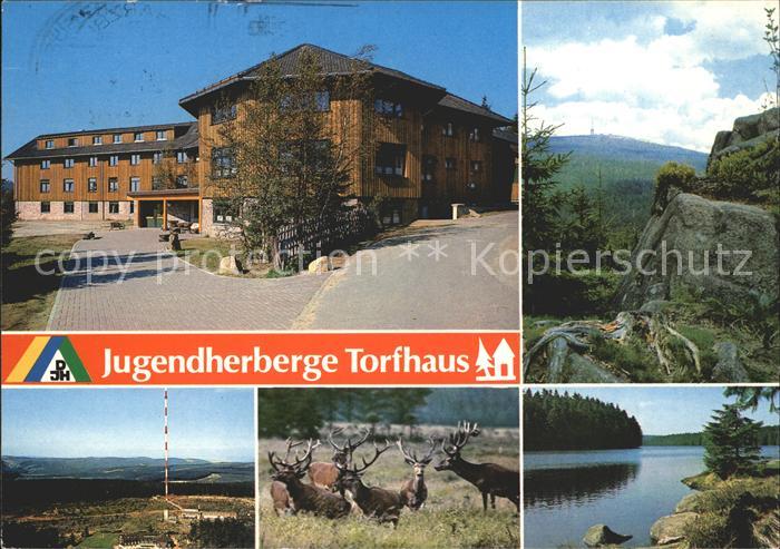 Torfhaus Harz Jugendherberge Torfhaus Sendemast Hirsche See