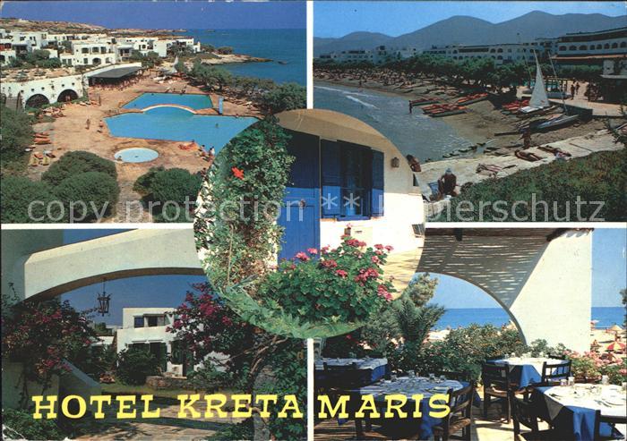 Maris Hotel Kreta Swimmingpool Strandpartie Terrasse