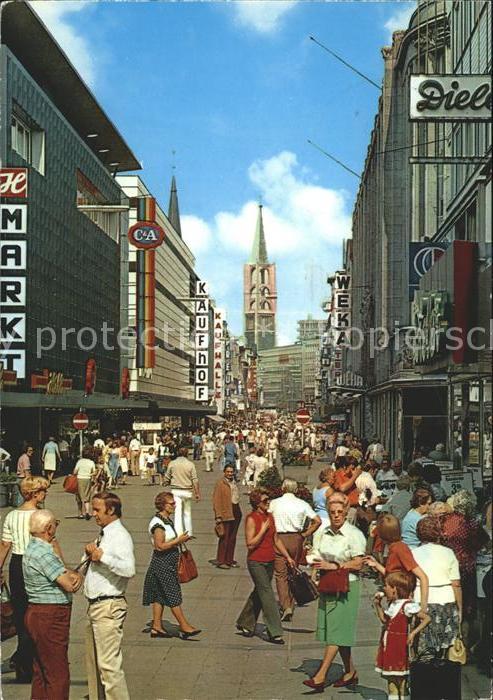 GELSENKIRCHEN NRW Bahnhofstrasse Fussg?ngerzone
