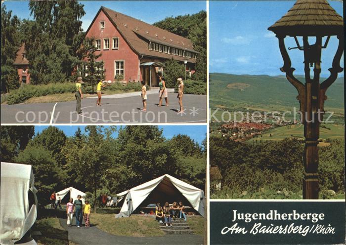 Bischofsheim Rhoen Jugendherberge Am Bauersberg Zelte Glockentuermchen