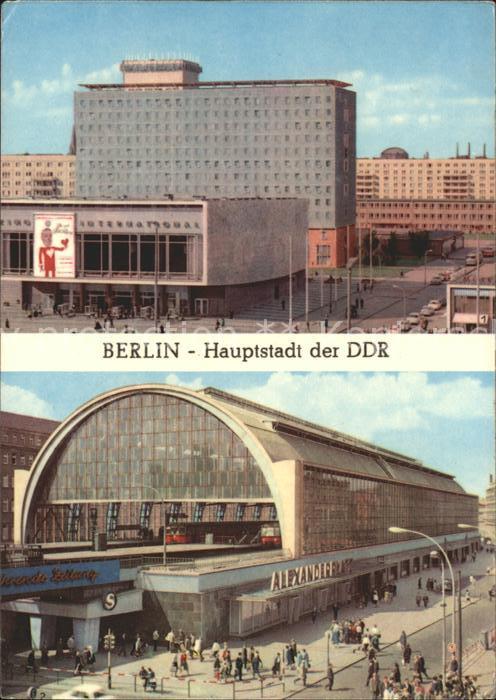 BERLIN  CITY Hotel Berolina und Kino International Bahnhof Alexanderplatz