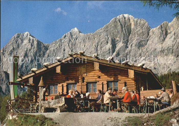 Ramsau Dachstein Steiermark Jausenstation Brandalm Terrasse