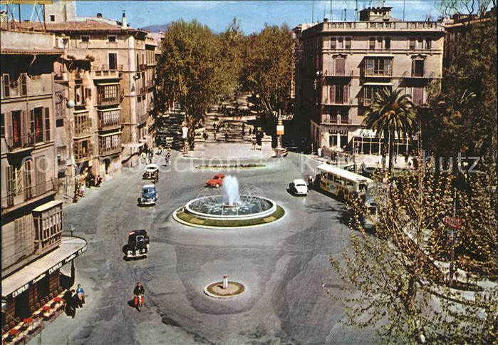 Palma de Mallorca Piaza de la Reina y Paseo del Generalisimo