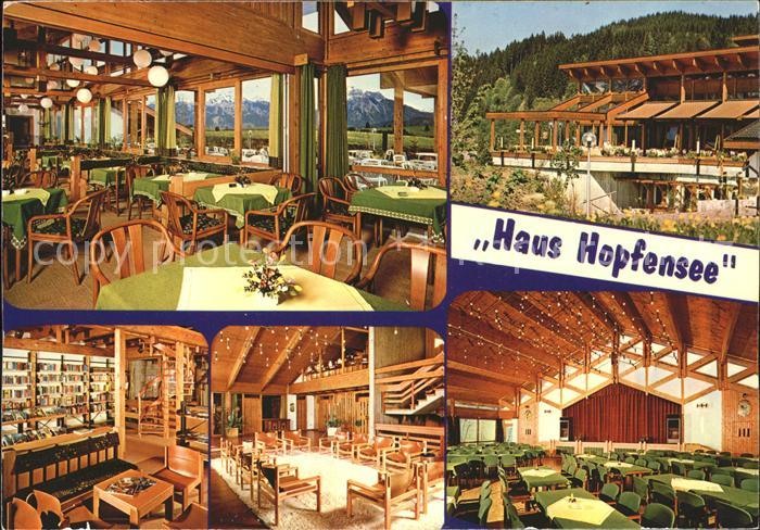 Fuessen Allgaeu Haus Hopfensee Gastraeume Speisesaal