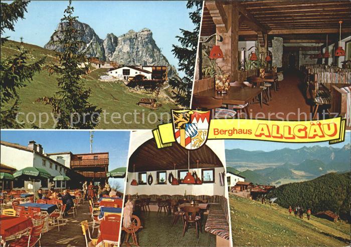 Steinach Pfronten Berghaus Allgaeu Gastraum Terrasse Panorama