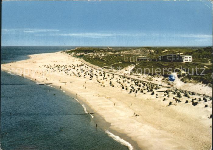 List Sylt Nordseebad Weststrand Fliegeraufnahme