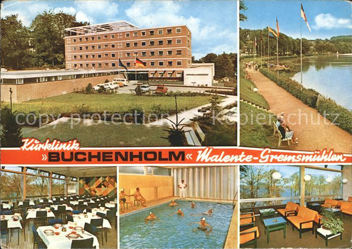Malente-Gremsmuehlen Kurklinik Buchenholm Speisesaal Hallenbad Promenade