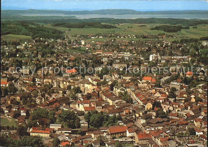 Traunstein Oberbayern Fliegeraufnahme