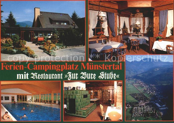 Muenstertal Schwarzwald Ferien Campingplatz mit Restaurant Zur Bure Stube Hallen