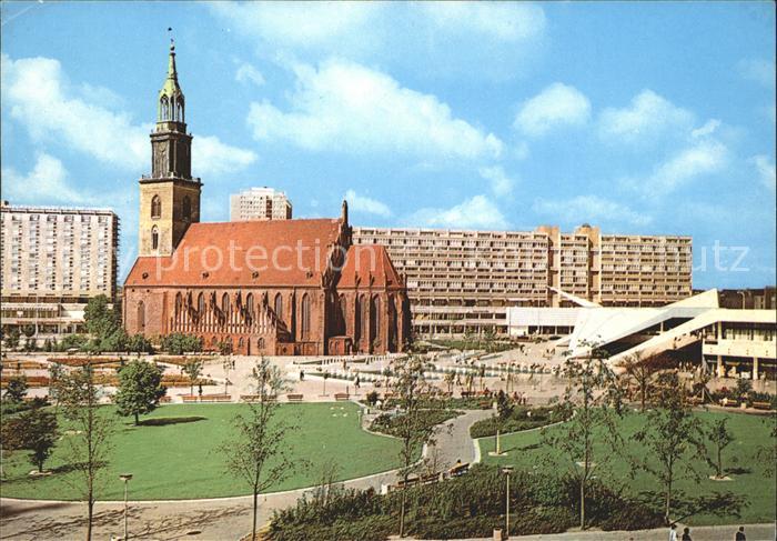 BERLIN  CITY Marienkirche und Anlage am Fernsehturm