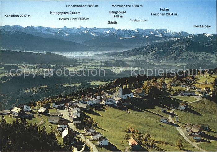 Sulzberg Vorarlberg Bregenzerwald Alpenpanorama Fliegeraufnahme