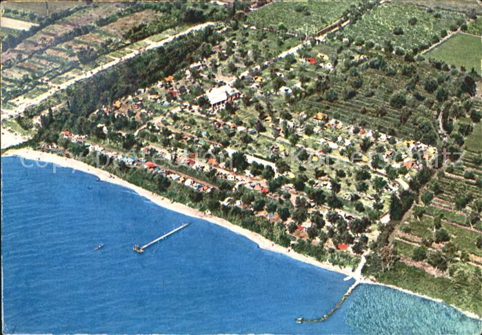Desenzano Lago di Garda Camping San Michele Moniga del Garda Fliegeraufnahme