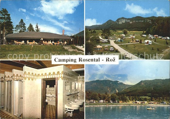 Gotschuchen Camping Rosental Roz Restaurant Teilansicht Waschraum Seepartie